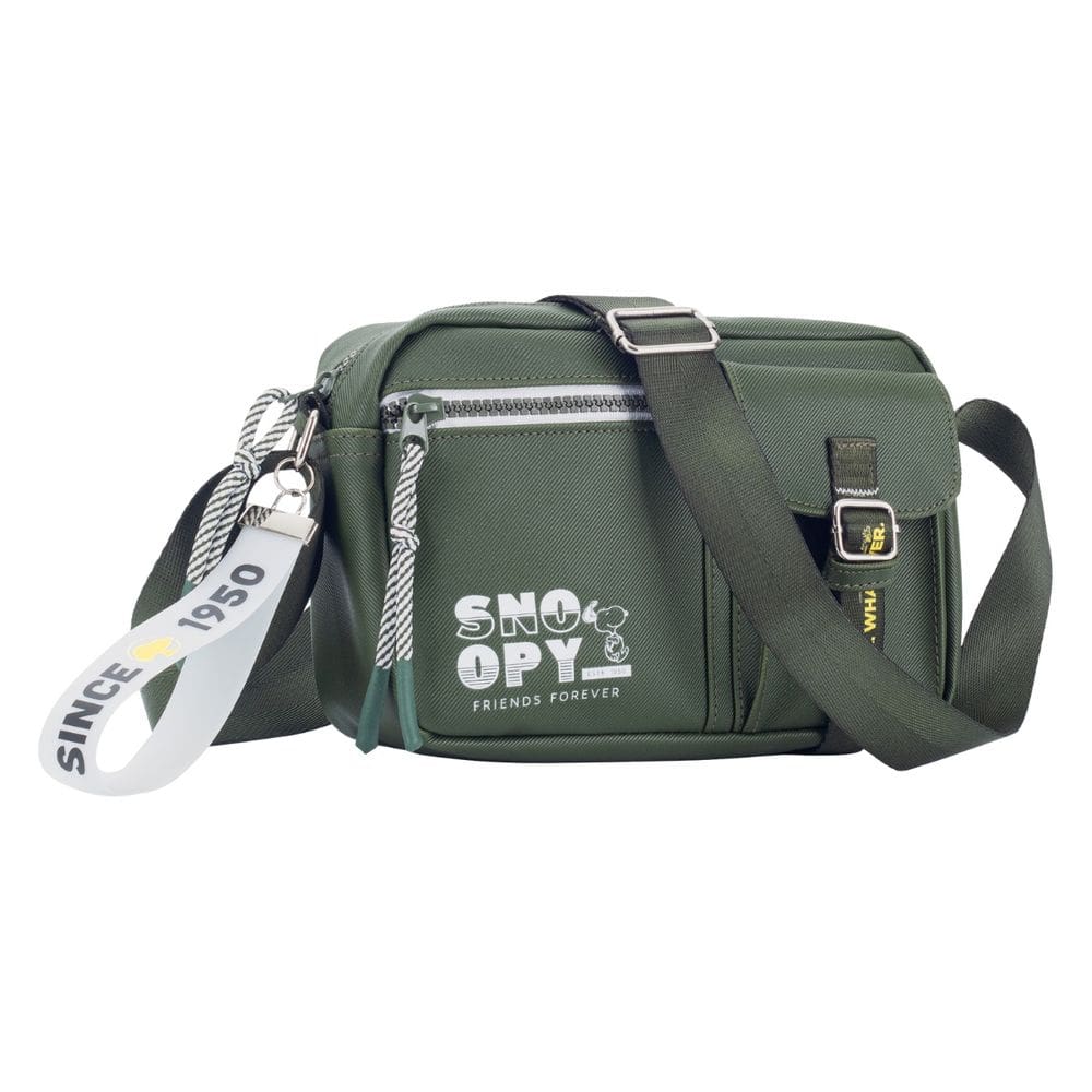 Bolsa Transversal Pequena Snoppy Casual Moderna Urbana