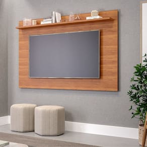 Painel para Tv 70 Polegadas 100% Mdf 1 Prateleira Sotile Cinamomo