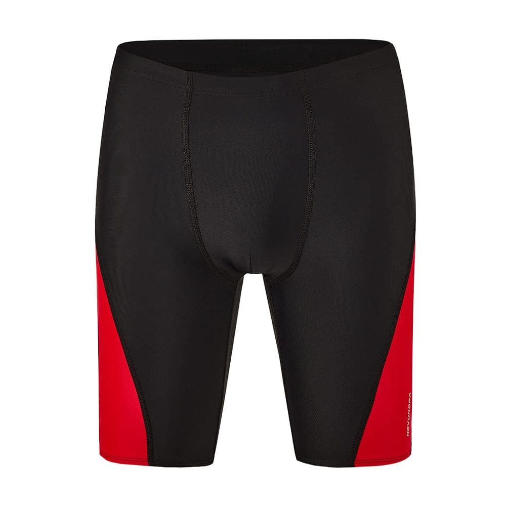 Terno masculino Swim Jammers DEVOROPA Slim Fit Swim Fit, preto e vermelho