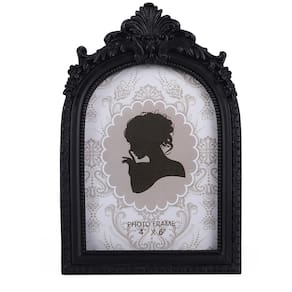 Porta-retratos SIKOO Vintage 10x15cm preto gótico de parede/mesa