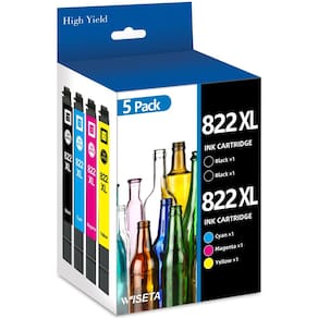 Cartuchos de tinta Wiseta 822XL de alto rendimento para impressora Epson WF