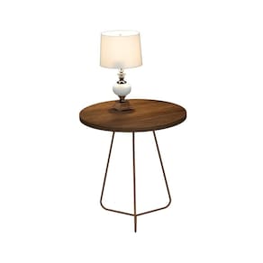Mesa Centro Luxo 8004 Nature Pés Ferro Preto JB Bechara