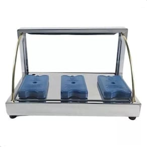Expositor Vitrine Fria Doces Bolos Lanches Naturais 3 Gelo X