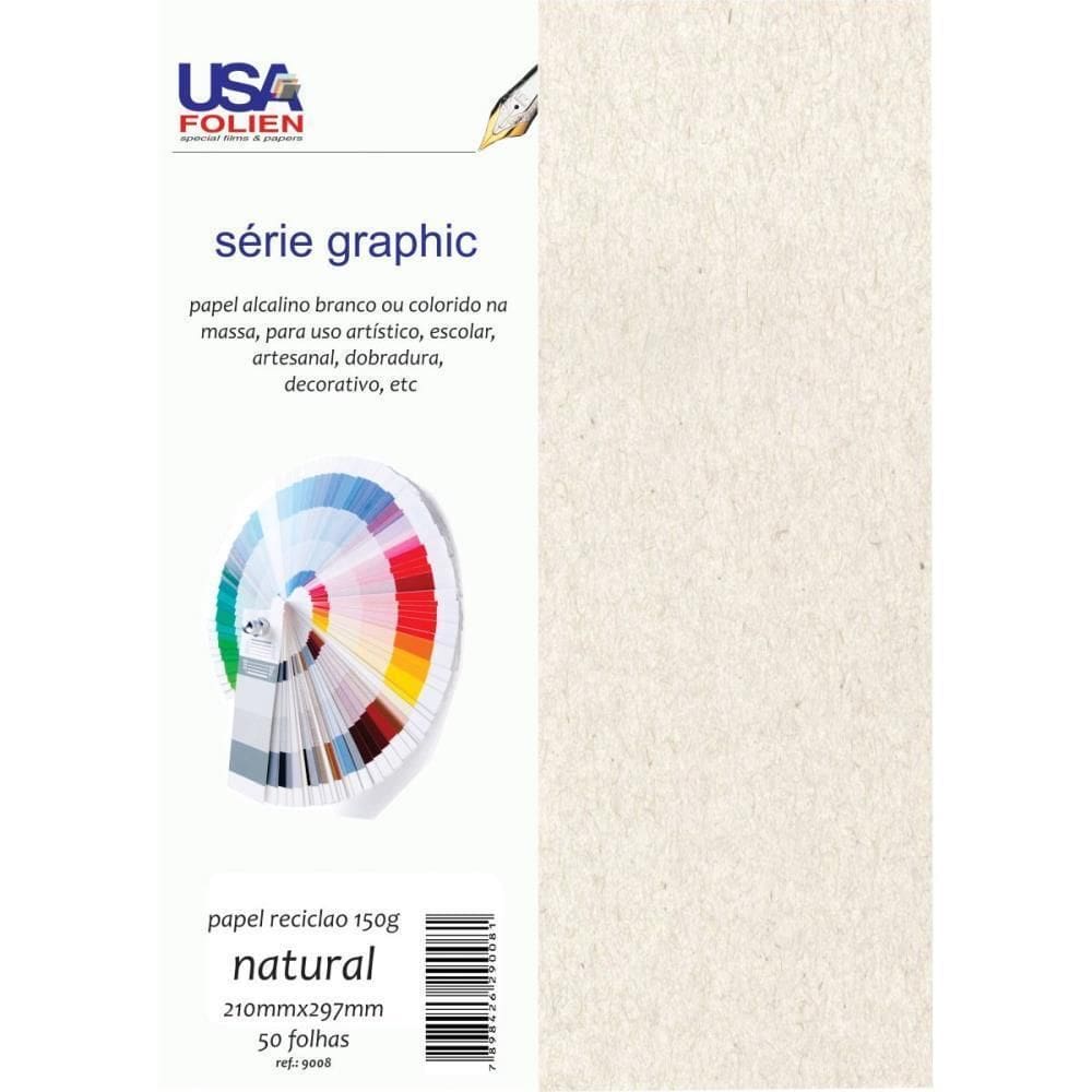 Papel Para Impressão A4 Reciclado Natural 150G 50Fls