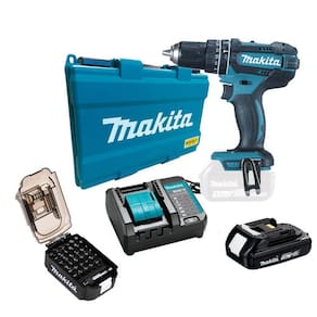 Parafusadeira 18V Makita Dhp482Y002 1Bat 1,5A Carreg + Bits