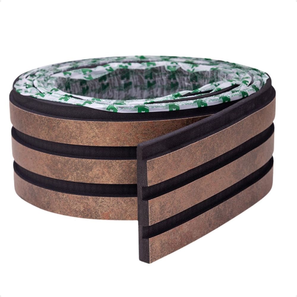 Painel Ripado Laminado De Eva Autocolante Rolo 10Mt Corten