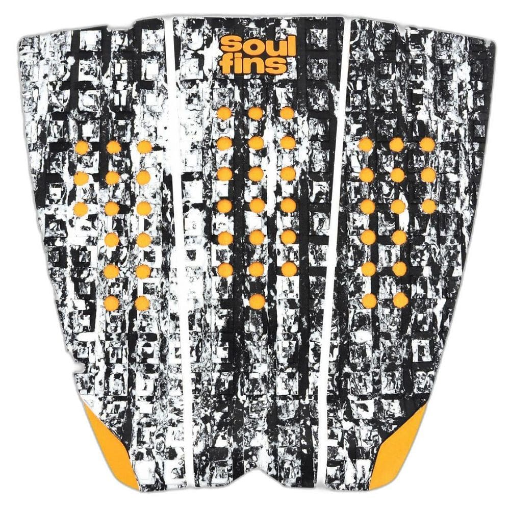 Deck Surf Antiderrapante - Soul Fins Camo Cinza/Laranja 47