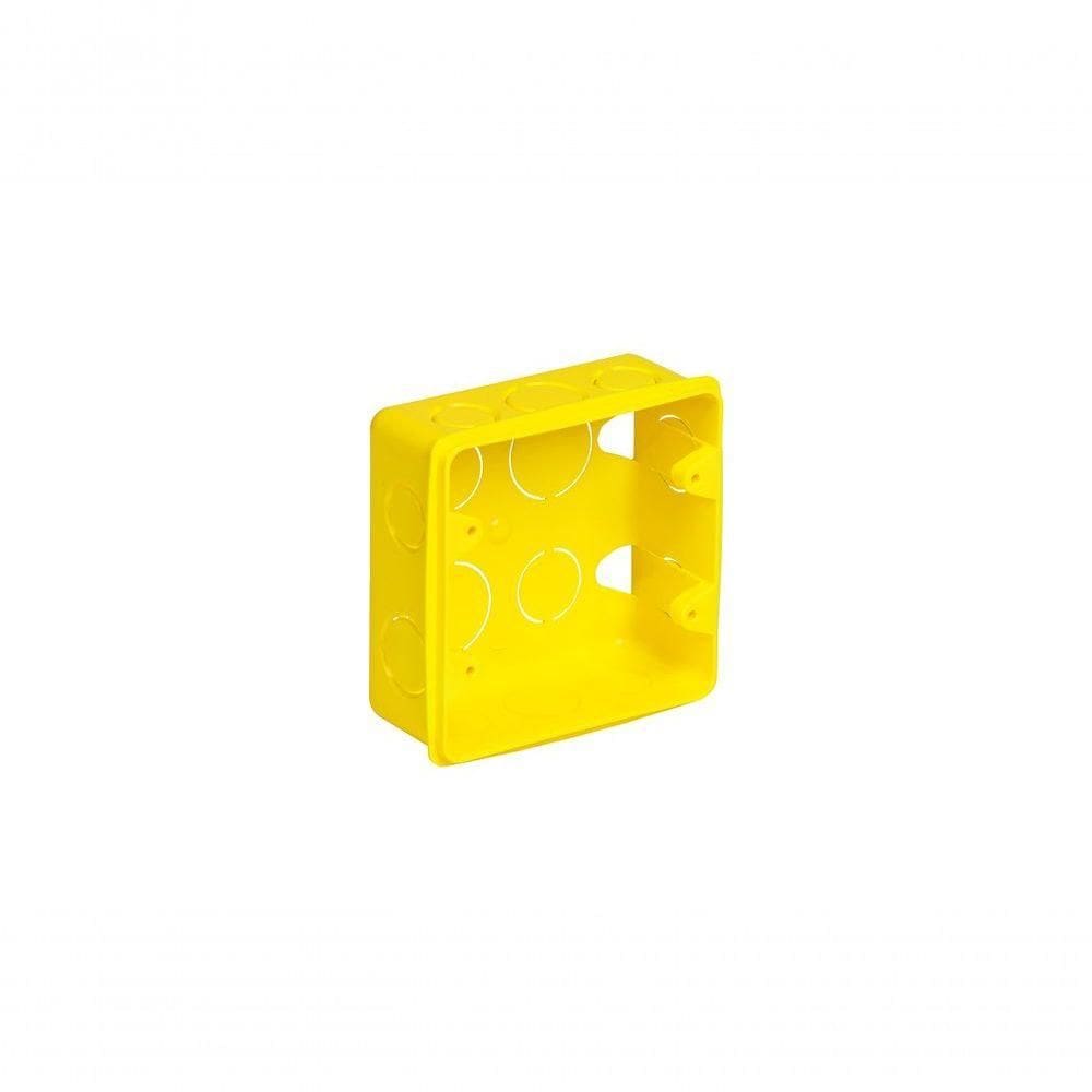 Caixa De Luz Amarela Para Eletroduto 4x4 (20 Unidades) - Krona