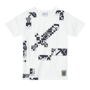Camiseta Minecraft Infantil Menino Branco - Brandili
