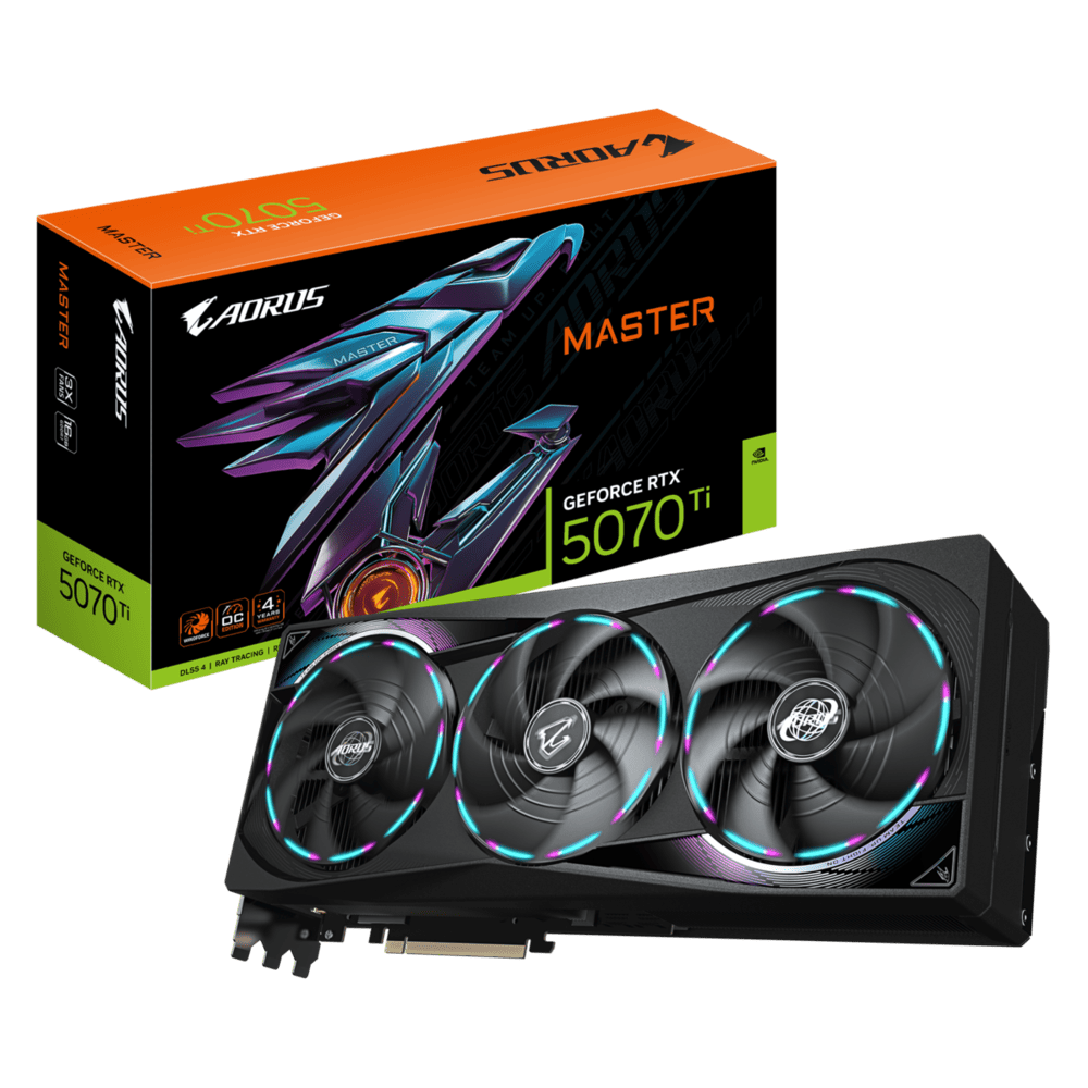 Geforce Aorus RTX 5070 TI Master 16G 256BITS GDDR7 GV-N507TAORUS M-16GD
