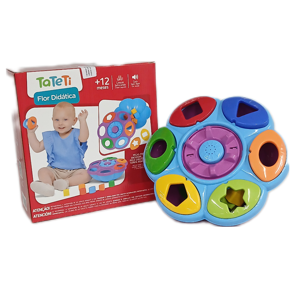 Brinquedo Didático Flor Didática +12 Meses - Tateti
