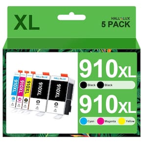 Cartuchos de tinta HALLOLUX 910XL, pacote com 5 para Officejet Pro 8028