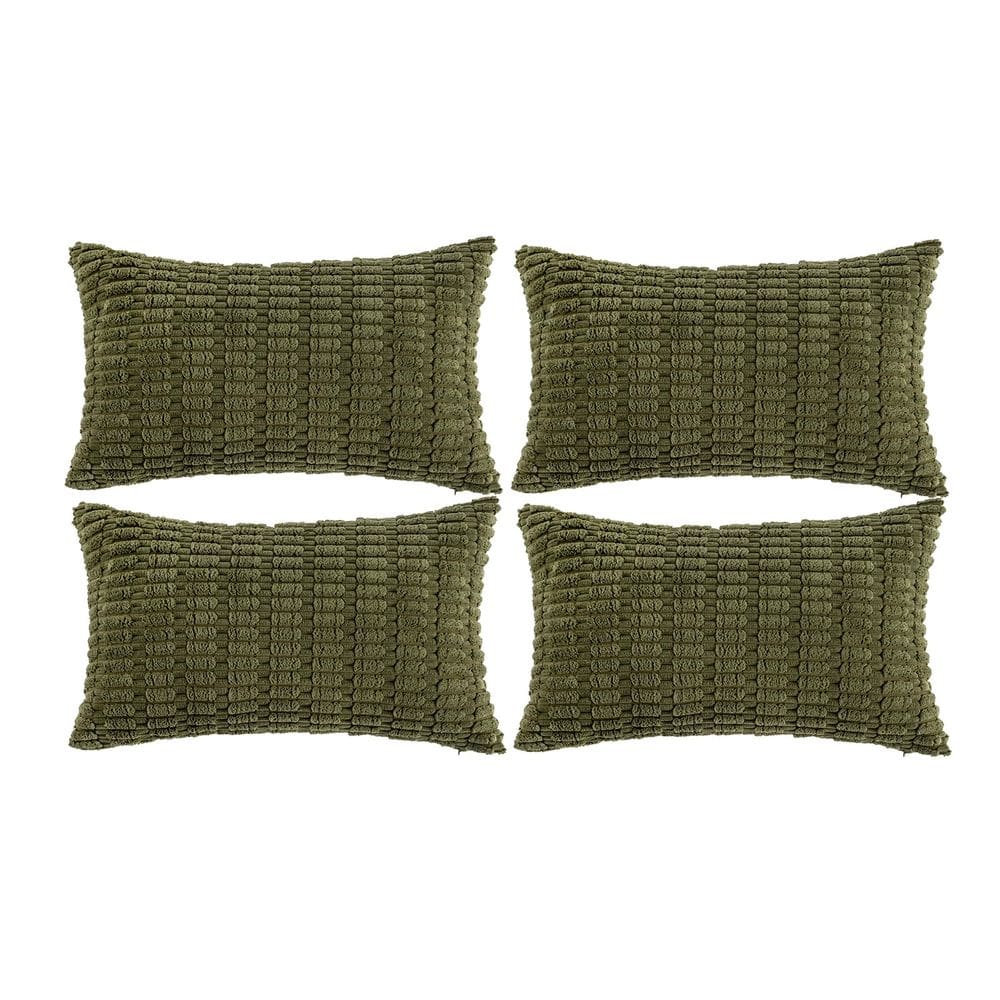Capas de almofada Fancy Homi Boho Moss Green 30x50cm 4P