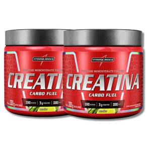 Kit 2 Uni Creatina Carbo Fuel  300G  Integralmedica Limão