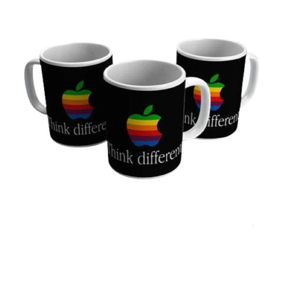 Caneca De Cerâmica LGBT Pense Diferente 325Ml