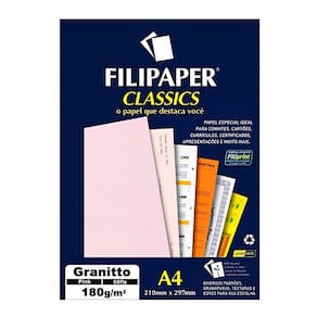 Papel A4 Granitto 90G 100 Folhas Pink