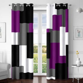 Cortinas Blackout Tyrot Purple 100% Blackout 240x245cm 2 painéis