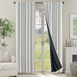 Cortinas Blackout com 230 cm de comprimento, 100% Blackout, 2 painéis