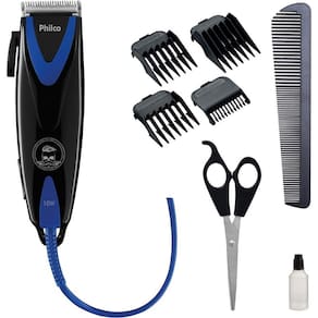 Maquina de Cortar Cabelos Philco 10w Azul preto 220V