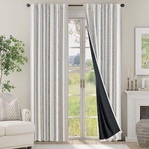 Cortinas Blackout com 230 cm de comprimento, 100% Blackout, 2 painéis