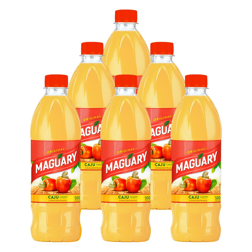 Suco Maguary Concentrado de Caju 500ml 6 Unidades