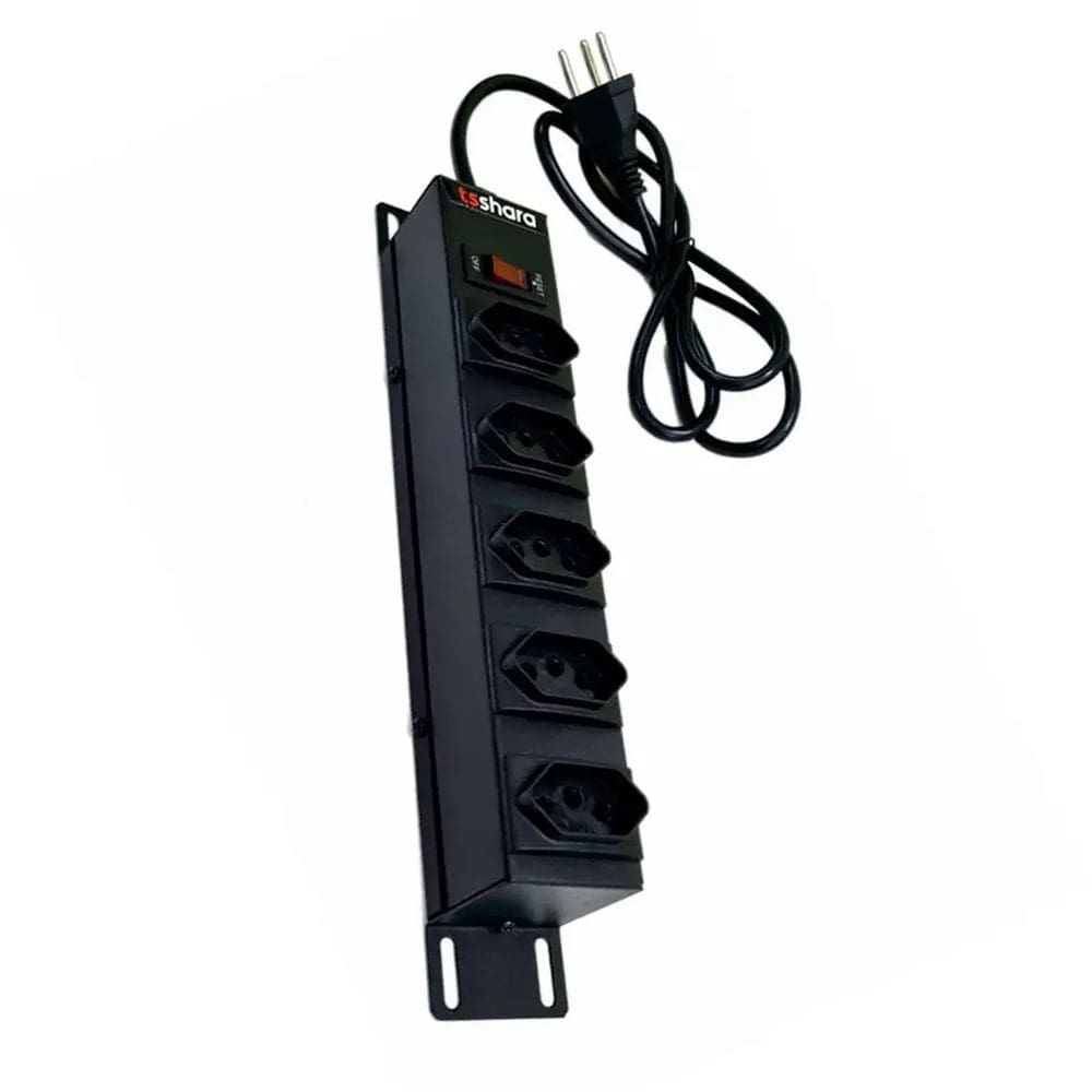 Filtro de Linha TS Shara PDU Protetor 5 Tomadas - 560 Preto Bivolt