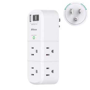 Protetor de sobretensão com extensor de saída Mifaso PD30W com 6 AC e 3 USB
