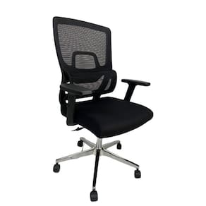 Cadeira de Escritório Presidente Home Office Ergonômica com Tela Mesh Reclinável Premium - Preto
