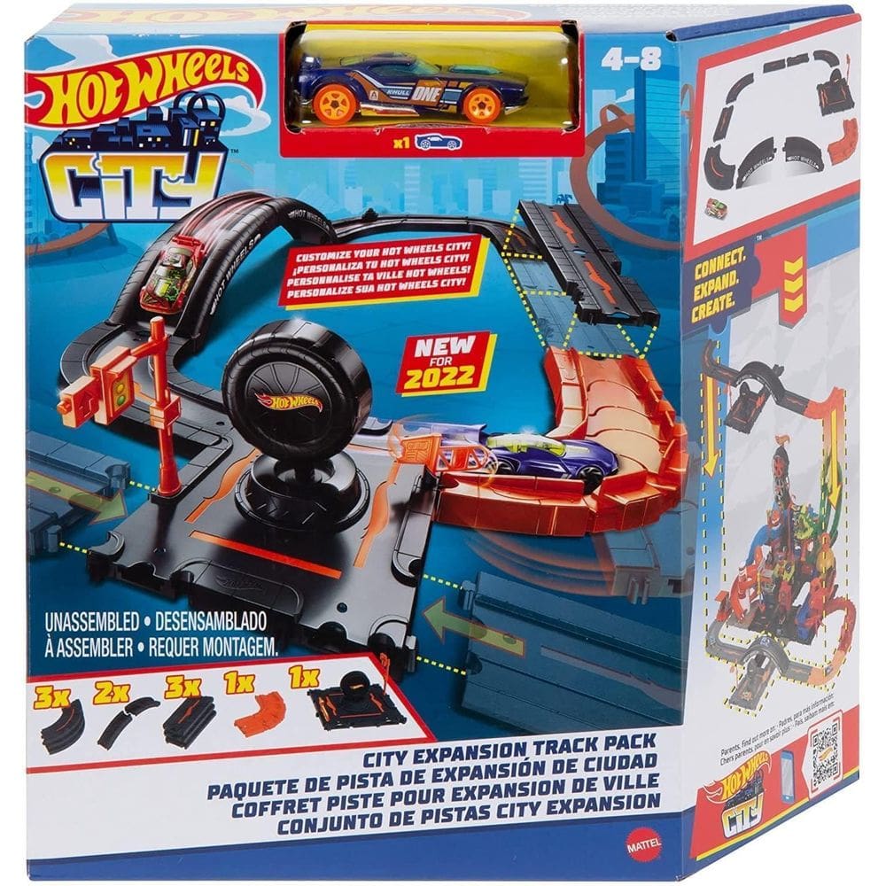 Pista Hot Wheels City com 10 Peças - Mattel HDN95
