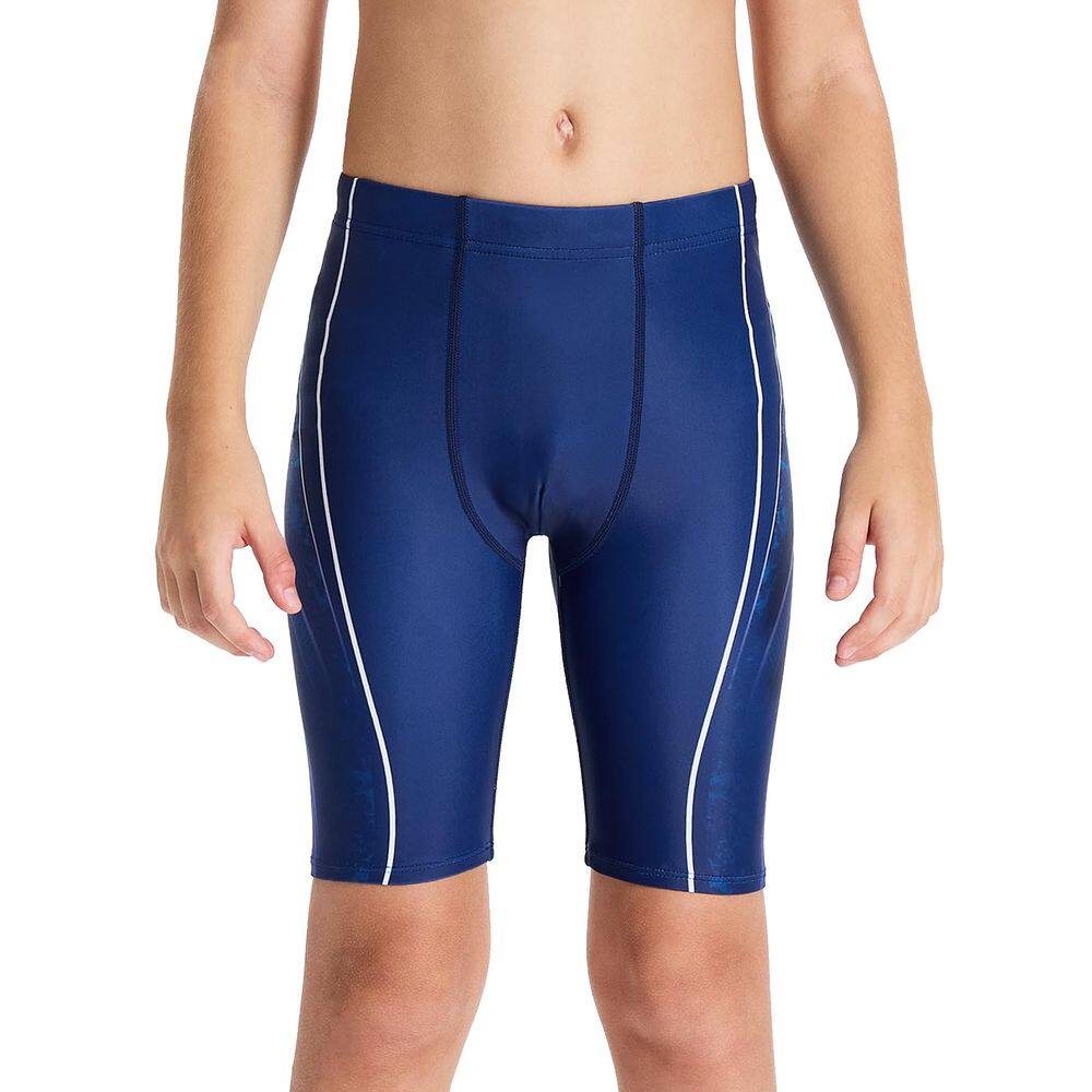 Terno masculino Swim Jammers DEVOROPA para equipe de natação juvenil azul S
