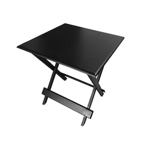 Mesa Dobrável com 70cmx70cm em Madeira Preto