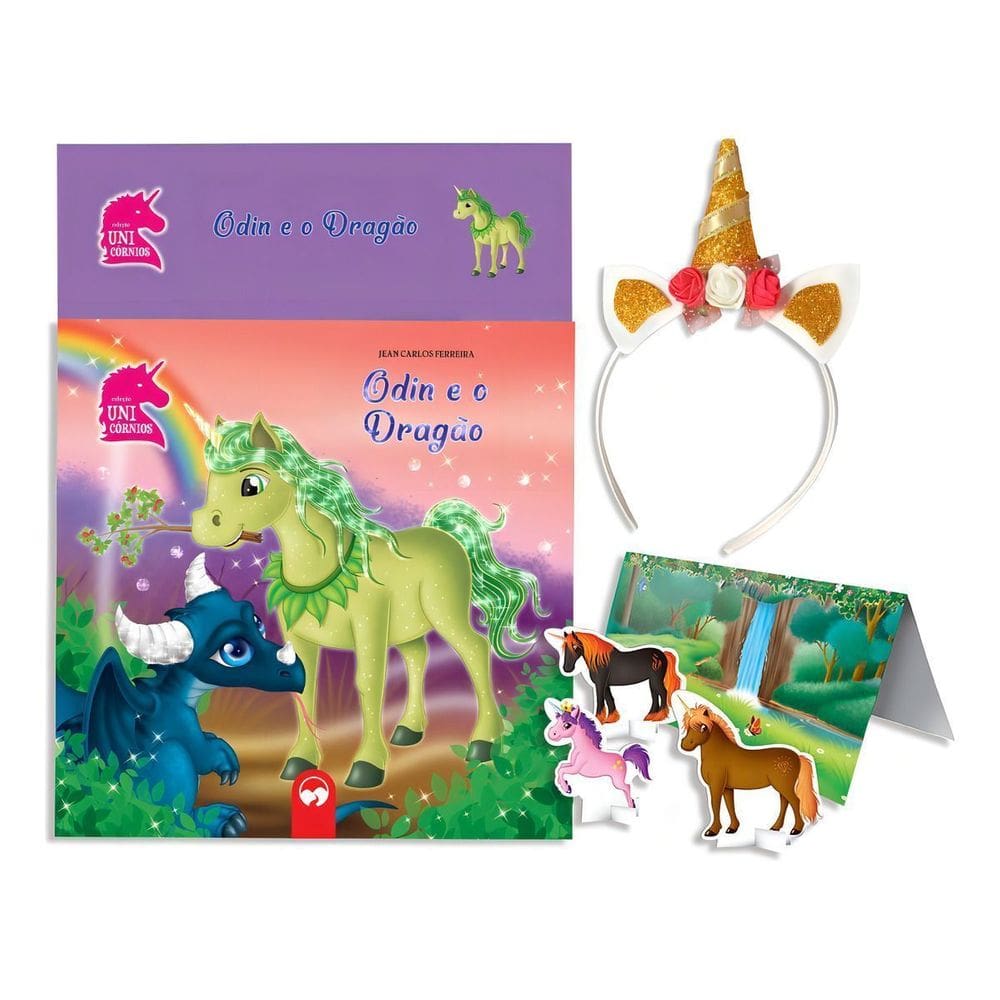 Kit Tiara Odin e o Dragão Dourado