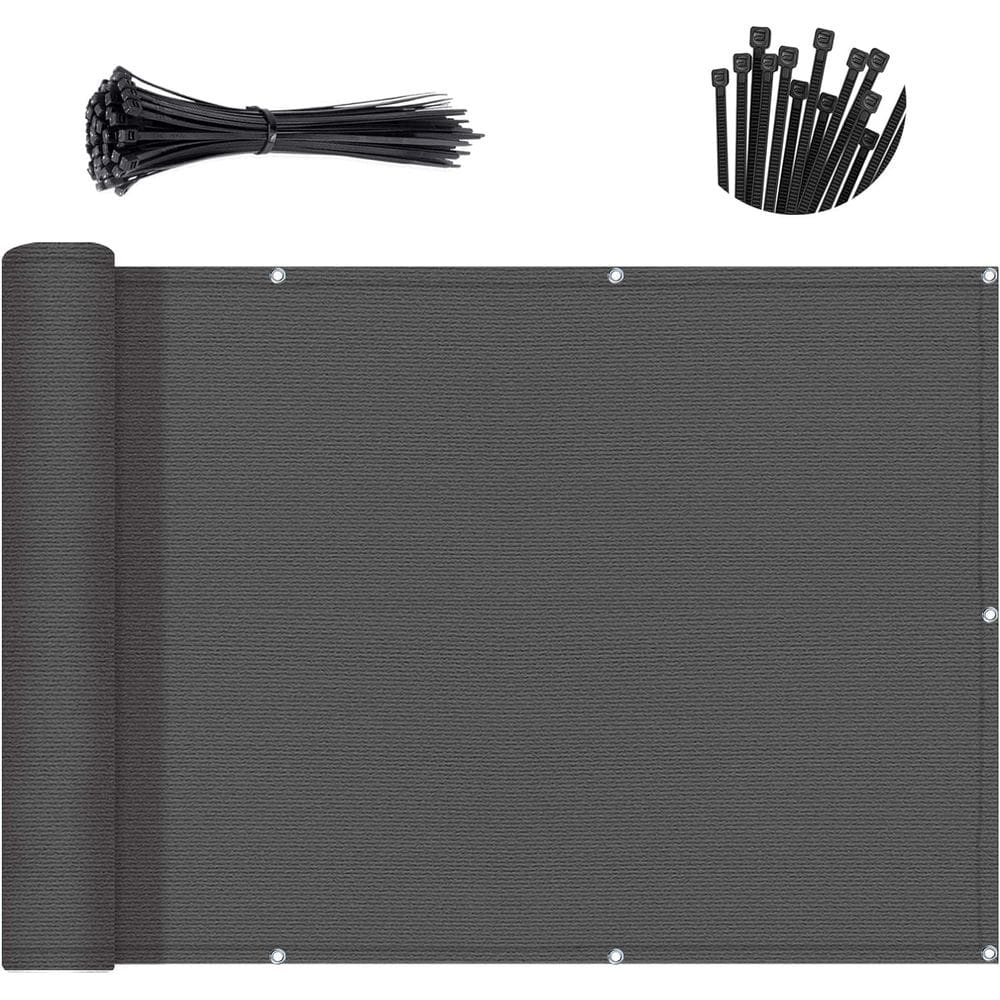 Tela de privacidade para varanda SUNNY GUARD cinza escuro 1x10m 90% de sombra