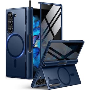 Capa de telefone BERFY Magnetic para Samsung Galaxy Z Fold 6 azul