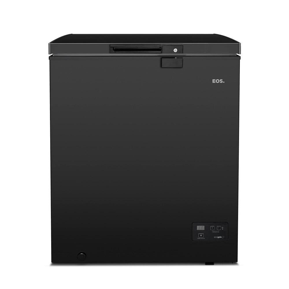 Freezer e Conservador Horizontal EOS 110 Litros EcoGelo Preto EFH120XDP 110V