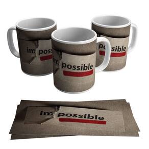 Caneca Nada É Impossível Mentoria Motivacional 325ml