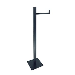 Papeleira Quadrada De Chão Preta Inox 304
