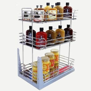 Mini Despensa Tripla Deslizante C/ Bandeja Inox Jomer 8851
