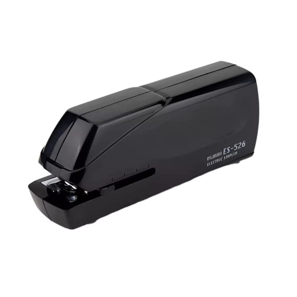 Grampeador Elétrico Mesa Escritório Preto Papel Cartão 24Fls