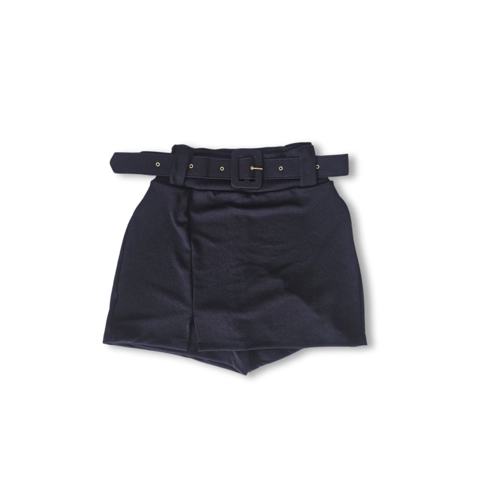 Short Saia Plus Size Feminino Com Cinto Veste até 52 0615