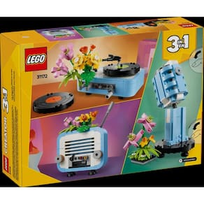 Brinquedo de montar - toca-discos 3 em 1 com flores LEGO Creator LEGO DO BRASIL