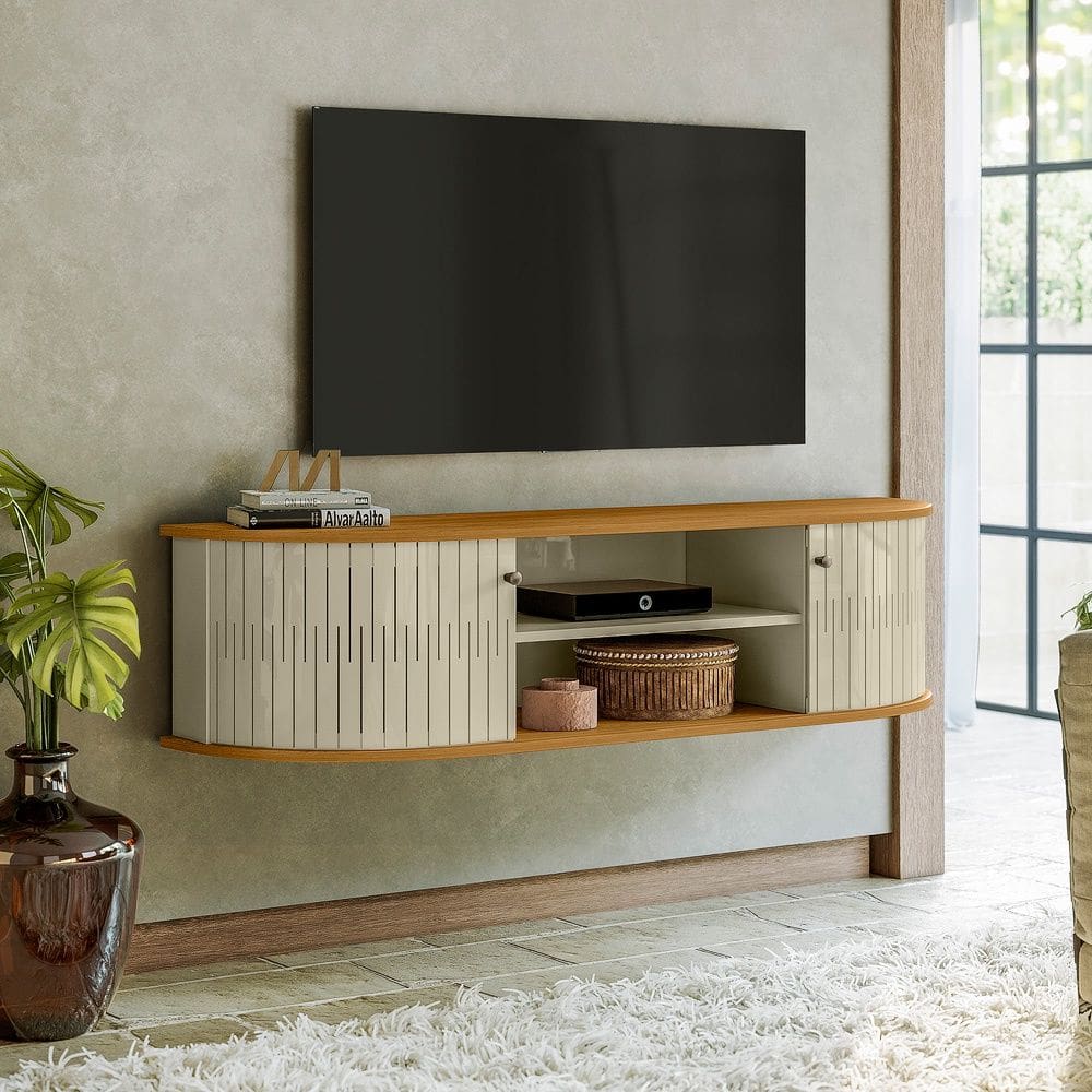 Rack Suspenso Modena Cumaru Opala Madetec