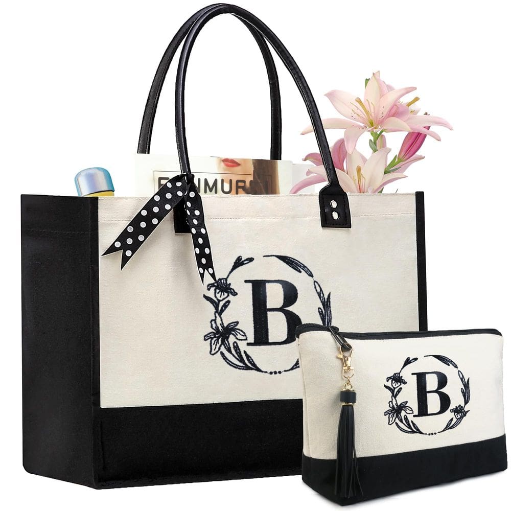 Sacola BeeGreen, presente personalizado para mulheres, monograma, letra B