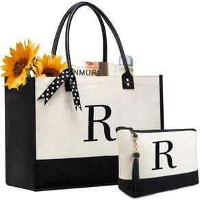 Sacola BeeGreen Initial para mulheres com monograma bordado