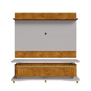 Painel para Tv de até 75 Polegadas com Rack Guarapari Naturalle/Off-White