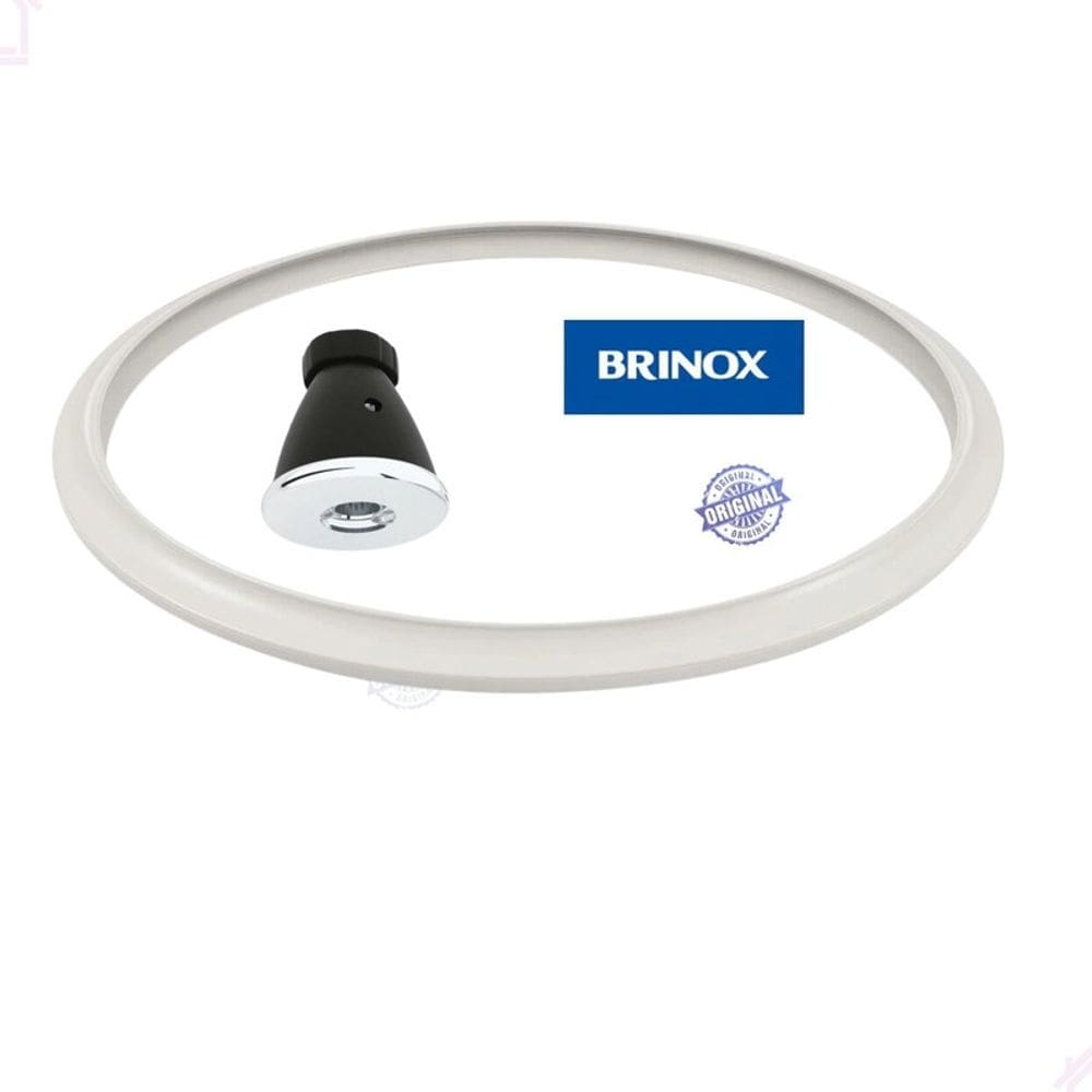 Kit Borracha E Válvula De Trabalho Original Panela Pressão Brinox Pressure 4,2 L