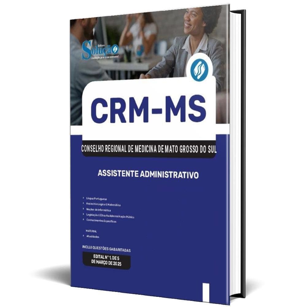 Apostila Crm Ms 2025 - Assistente Administrativo