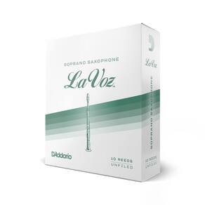 Palheta Sax Soprano M/S (10 Peças) D Addario La Voz RIC10MS [F035]