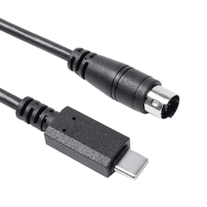 Cabo Youtang USB-C para Mini-Din macho de 7 pinos para IK Multimedia