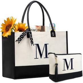 Sacola BeeGreen personalizada de lona grande para mulheres